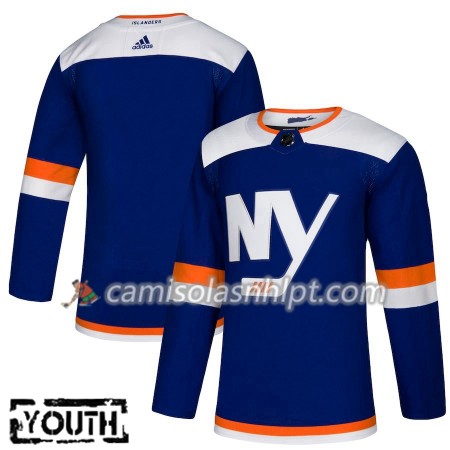 Camisola New York Islanders Blank Adidas 2018-2019 Alternate Authentic - Criança